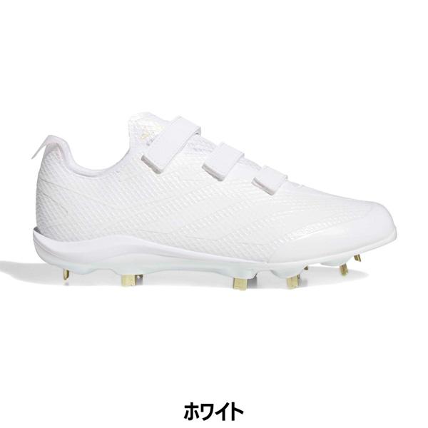 アディダス 野球 マジックテープ スパイク adidas アディゼロ Electric JP VELCRO ベースボールスパイク 金具 ホワイト | adidas | 15