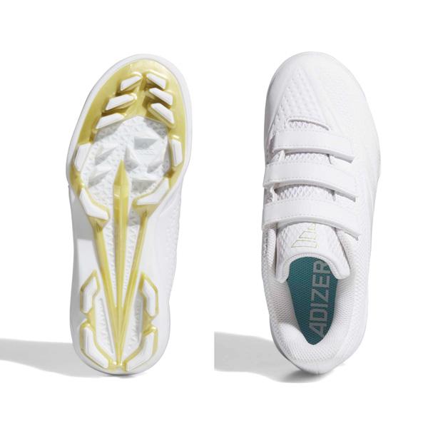 アディダス 野球 少年用 スパイク adidas アディゼロ Electric JP TPU K VELC ジュニア ベースボールスパイク ホワイト | adidas | 17