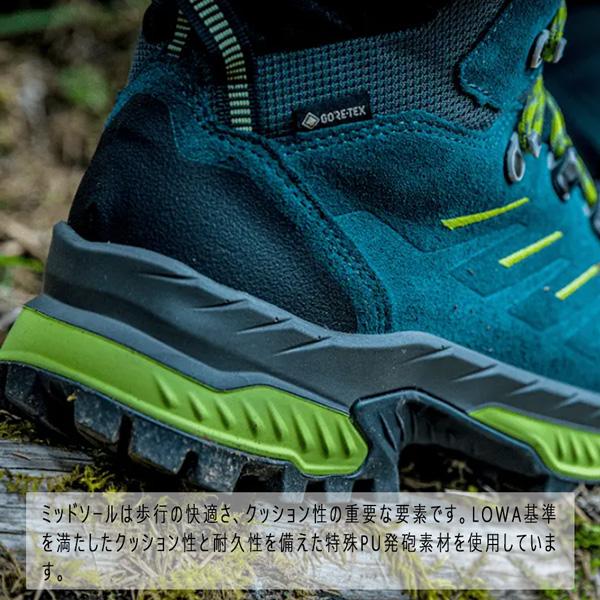 登山靴 ローバー LOWA ランディアGT ブルーライム ゴアテックス