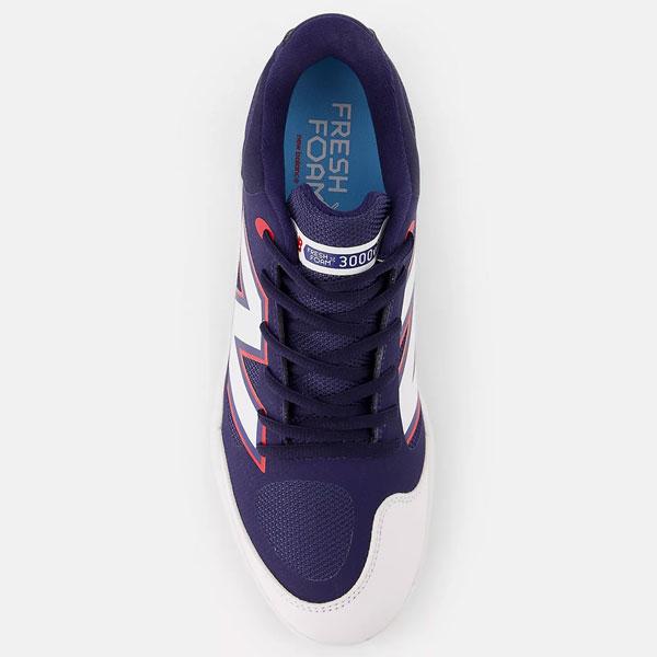 ニューバランス 野球スパイク 金具スパイク 金属スパイク スパイク 軽量 幅広 New Balance L3000V7 Fresh Foam X メタル 幅2E相当 ネイビー/レッド | New Balance | 16