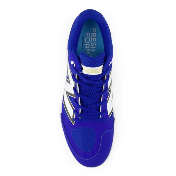 ニューバランス スパイク New Balance 野球 シューズ ウレタンソール 埋め込み金具 一般用 3000v7 Metal TB7 ブルー ワイズ2E P革加工不可 | New Balance | 16