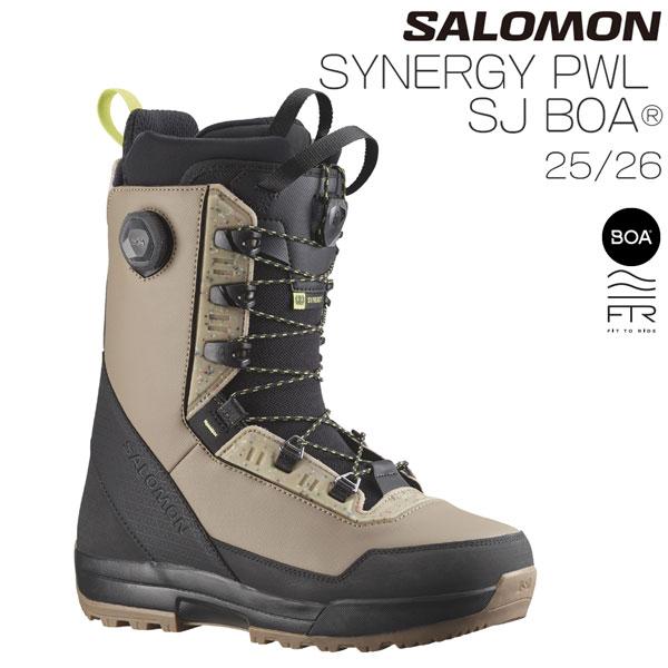25-26 サロモン シナジーパワーレースストレートジャケットボア SALOMON SYNERGY PWL SJ BOA スノーボード 靴 25-26-BT-SLM_2