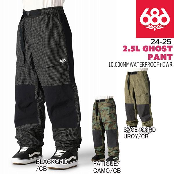 スノーボード ウェア 24-25 686 SIXEIGHTSIX シックスエイトシックス 2.5L GHOST PANT 24-25-PT-686の画像