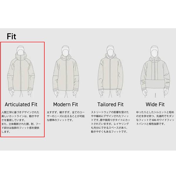 25-26 シックスエイトシックス 686ミステリーランチQIジャケット 686 SIXEIGHTSIX 686 MYSTERY RANCH QI JACKET ウエア 25-26-JK-686 | 686 | 16