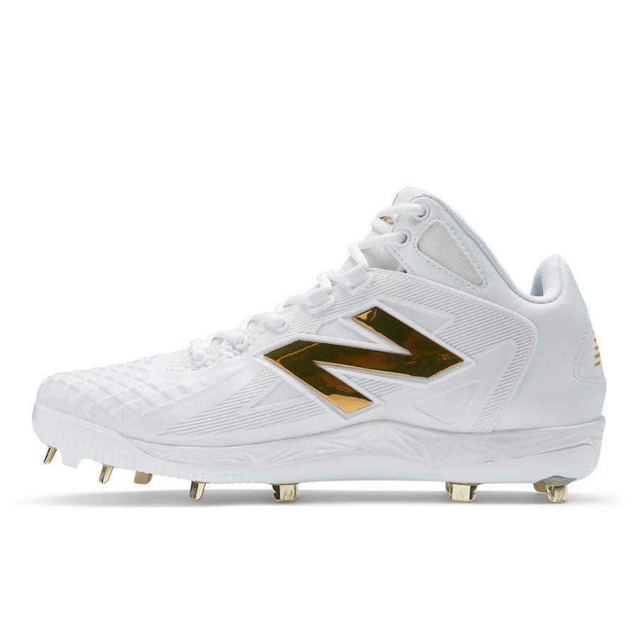値下げ ニューバランス 野球 金具スパイク 埋込 白スパ 軽量 New Balance Ohtani V1メタル 大谷モデル 幅2E相当 ホワイト | New Balance | 14