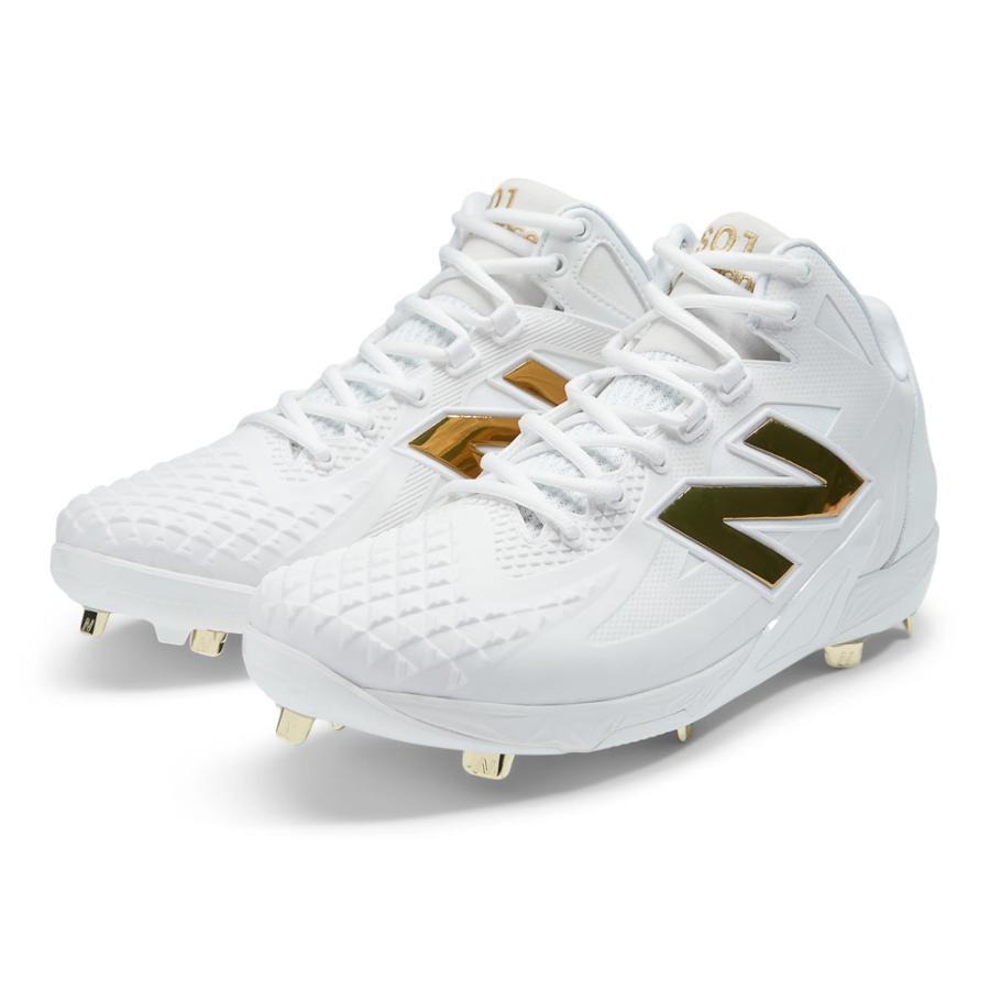 値下げ ニューバランス 野球 金具スパイク 埋込 白スパ 軽量 New Balance Ohtani V1メタル 大谷モデル 幅2E相当 ホワイト | New Balance | 16