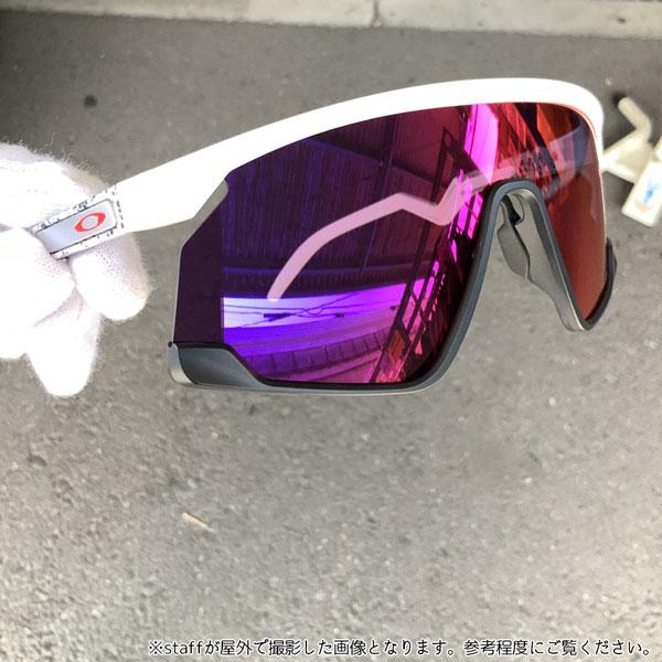 オークリー サングラス BXTR OAKLEY フレーム Matte White/Matte Black レンズ Prizm Road 自転車 ロード スポーツの画像