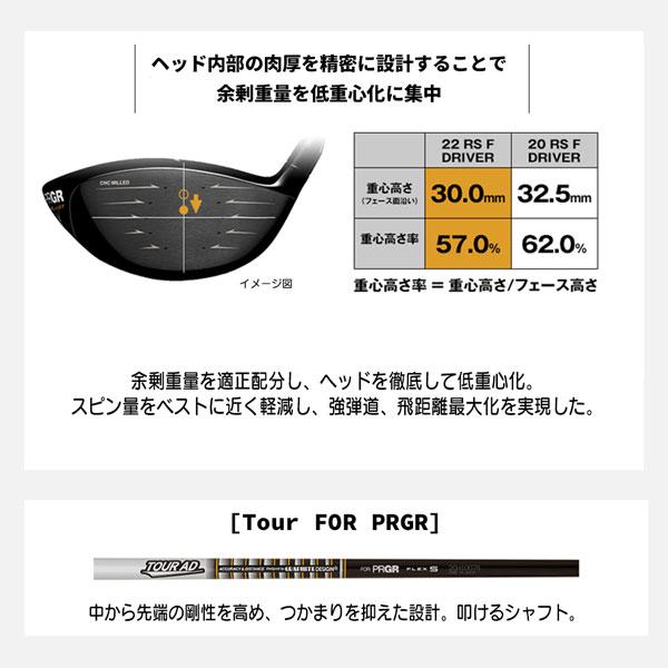PRGR（プロギア） RSJUST-F ドライバー シャフト:Tour AD for PRGR