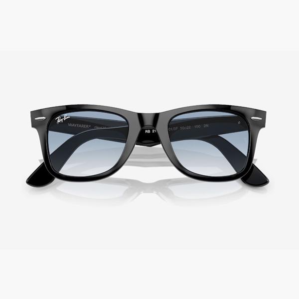 レイバン サングラス RayBan WAYFARER フレーム/BLACK レンズ/CLEAR GRADIENT BLUE アジアンフィット｜move｜06