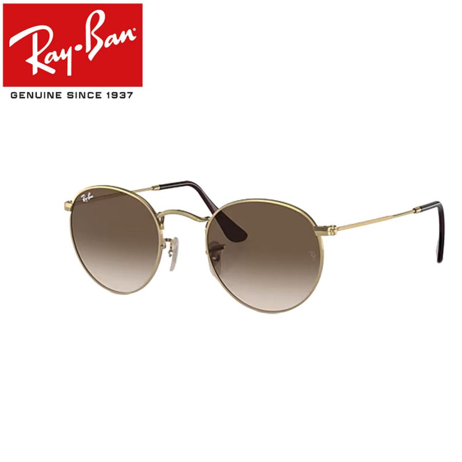 Ray-Ban ラウンド型サングラス ブラウンレンズ Ray-Ban レイバン サングラス ラウンドメタル RAYBAN ROUND