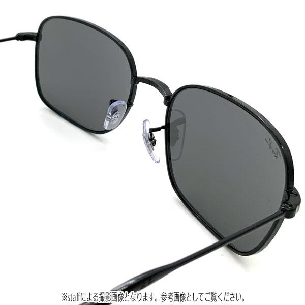 レイバン サングラス RayBan スクエア メタル フレーム/BLACK レンズ/DARK GREY｜move｜04