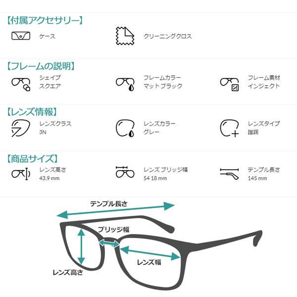 ブランドサングラスRay-Ban Chris ブラック Ray-Ban レイバン サングラス クリス RayBan CHRIS 622/8G(54