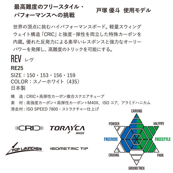 25-26 ヨネックス レブ YONEX REV スノーボード 板 25-26-BO-YNX | YONEX | 06