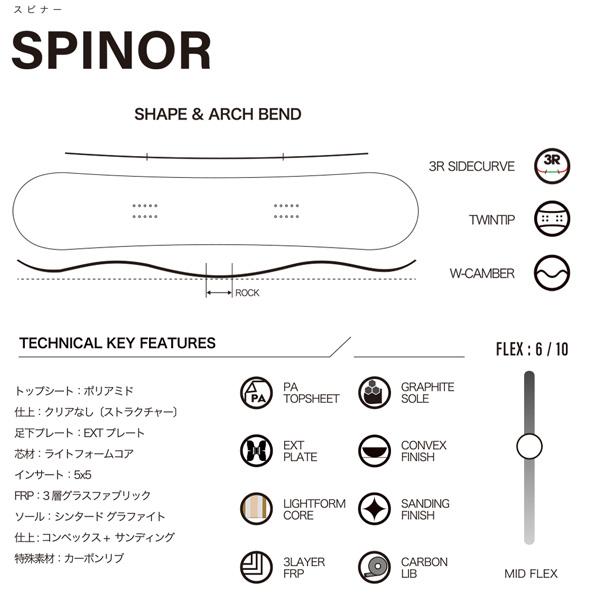予約 26-27 スクーター スピナーｘキューン30TH SCOOTER SPINORｘCUNE 30th スノーボード 板 26-27-BO-SCT_5