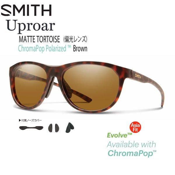 サングラス アイウエア 眼鏡 SMITH UPROAR ASIA FIT アップロアー MATTE TORTOISE CP-POLAR BROWN