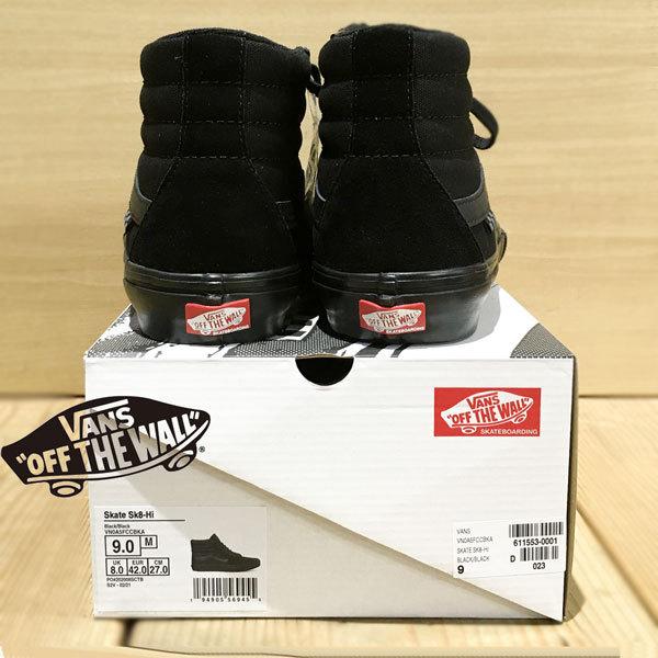 VANS スケートハイ SKATE SK8-HI スニーカー VN0A5FCCBKA スケシュー US SK8 バンズ BLACK/BLACK｜move｜03