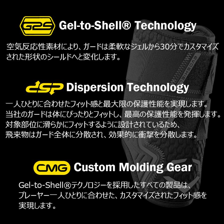 EVOSHIELD カスタムフィット エボシールド PRO SRZ 2.0ダブルストラップエルボーガード 成型 ひじ用 野球 右左打者兼用 形状記憶 手洗い可 バナナイエロー | Wilson | 04
