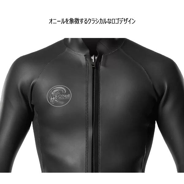 オニール　タッパー　フロントジッパー ＬＬ O'NEILL 23 O'NEILL オニール 長袖タッパー ウェットスーツ