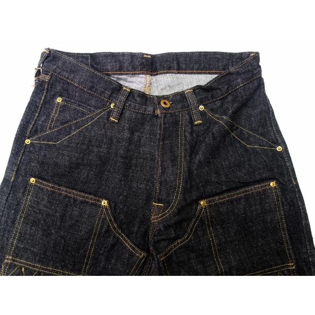 TROPHY CLOTHING トロフィークロージング  ジーンズ 1606BK W KNEE STANDARD BLACK DIRT DENIM｜moveclothing｜02