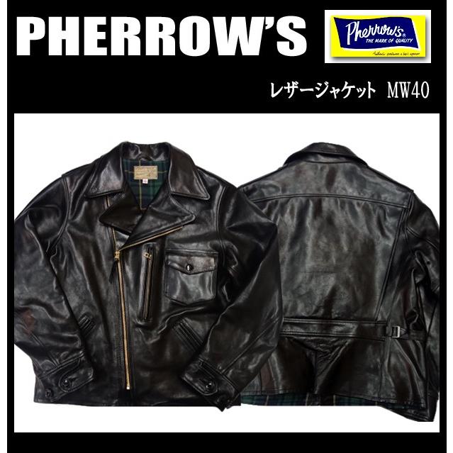 Pherrow's PHERROW'S フェローズ レザージャケット MW40 Pherrow's PHERROW'S フェローズ レザージャケット MW40