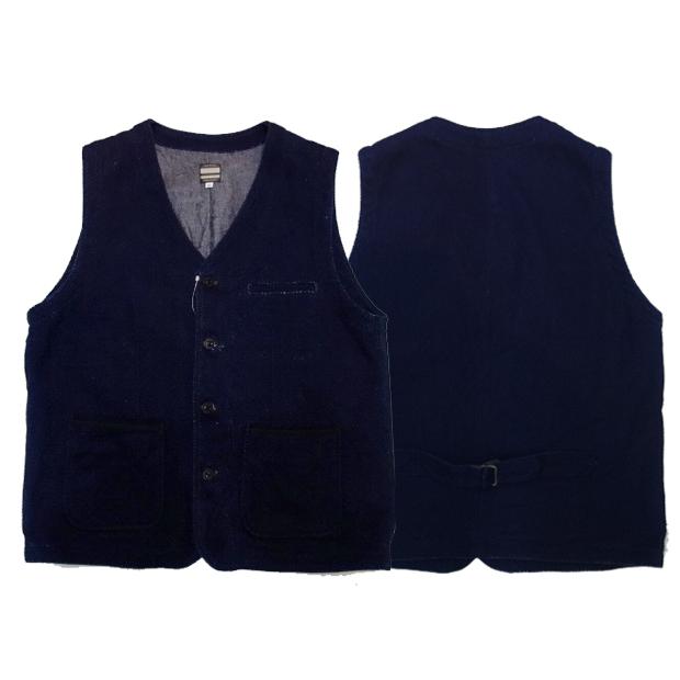 【新品】廃盤 04-010桃太郎ジーンズ刺し子ベスト 桃太郎ジーンズ（MOMOTARO JEANS） 【04-010】刺し子ベスト : ムーヴ