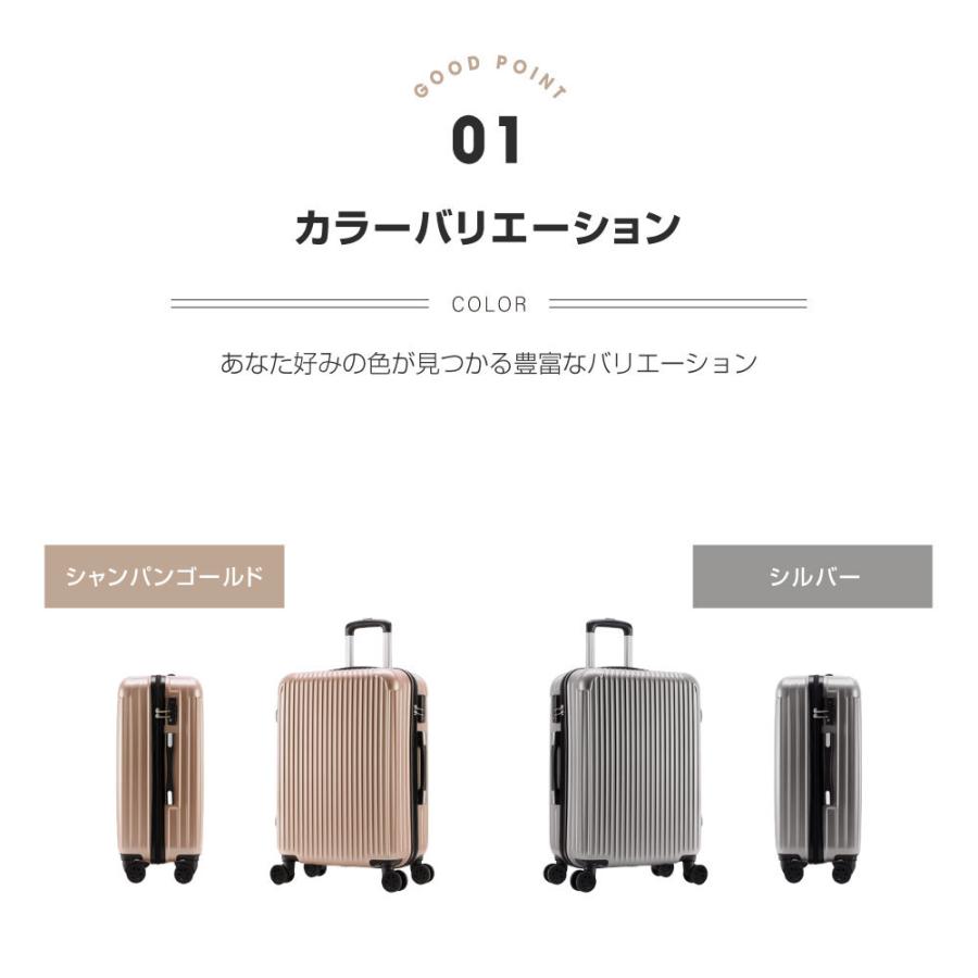 スーツケース Mサイズ キャリーケース キャリーバッグ 中型 4-7日用