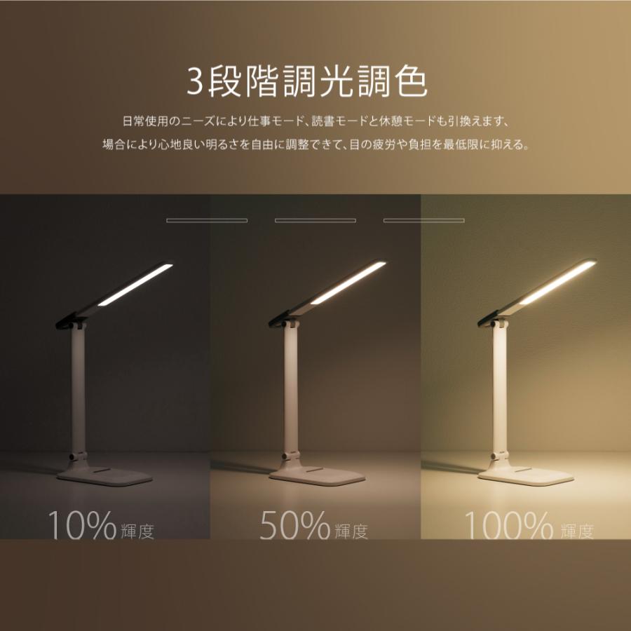 LEDデスクライト マグネットライト 着脱式 電気スタンド コードレス