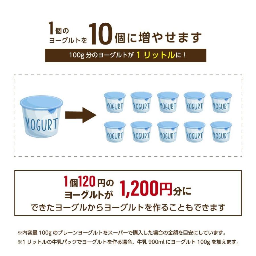 ヨーグルトメーカー 飲むヨーグルト  牛乳パック 1L ウイルス対策 低温調理 ヨーグルト 麹 容器 家電 調理 自家製 発酵  コンパクト あすつく su671｜movementstore｜06