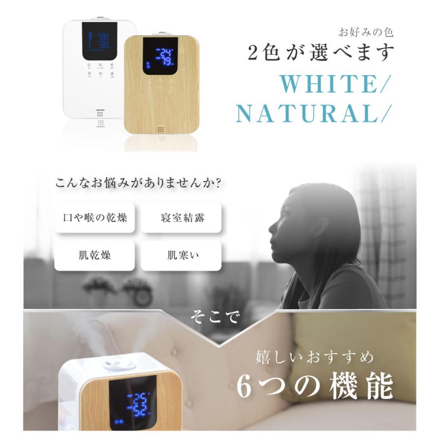 加湿器 ハイブリッド 大容量 超音波 加熱式 卓上加湿器 4.5L 加湿機