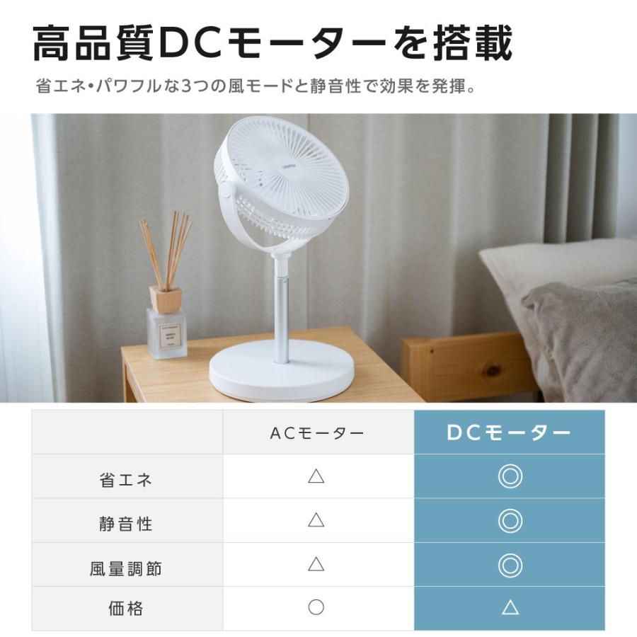 扇風機 卓上扇風機 リビング扇風機 リビング 360°角度調節可能 静音 風量3段階 充電式 4000mAh 小型 卓上 USB 高さ調節 アウトドア あすつく｜movementstore｜04