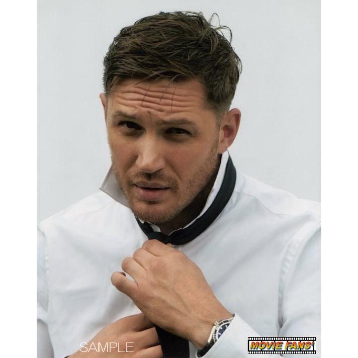 俳優トム・ハーディ氏直筆サイン入りポートレート:バットマンダークナイトライジング ブロマイド写真（外国製）トム・ハーディ／ポートレート／ネクタイを