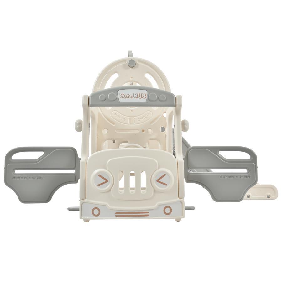 バス滑り台 すべり台 ブランコ スイング 大型遊具 すべりだい スライダー 室内 遊具 キッズ キッズパーク 子供 バスケットゴール 子供 誕生日プレゼント 子供