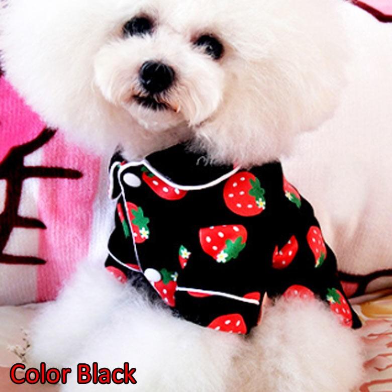 犬服 ペット服 ペット用品 秋冬 Mowmow シャツ いちご ストロベリー パジャマ 散歩 かわいい おしゃれ Ds0033 Ds0033 Mowmow 通販 Yahoo ショッピング