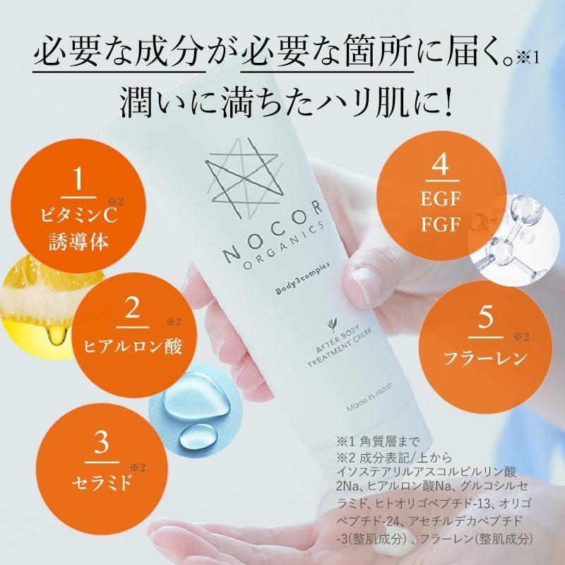 妊娠線クリーム 肉割れクリーム 単品 できてしまった肉割れ・妊娠線のケアに！ NOCOR ノコア ボディクリーム