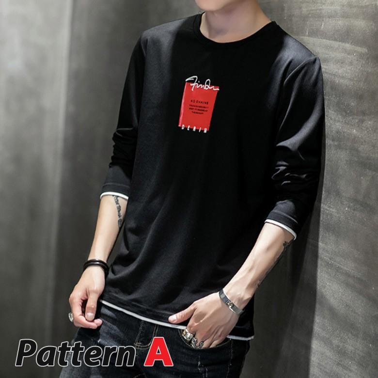 ロンt Tシャツ メンズ シャツ 長袖ｔシャツ インナー 重ね着