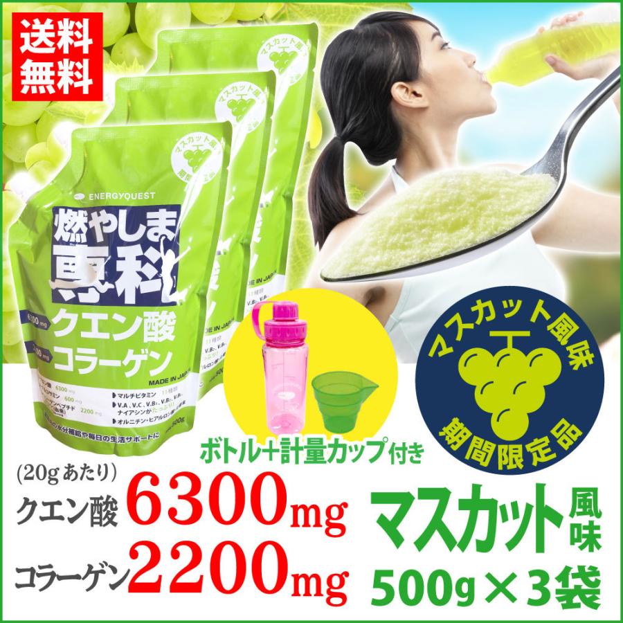 超人気 燃やしま専科 クエン酸 コラーゲン サプリ ダイエット コラーゲンドリンク 粉末 マスカット もやしま専科 もやしませんか 3袋セット 新着商品 Kwsrbd Com