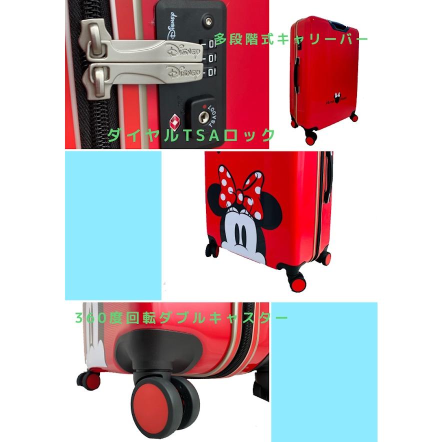 レンタル　スーツケース　Lサイズ（7〜10泊向け）レンタル期間3日〜自由設定　ディズニー　Disney　ミニーマウス　キャラクター　赤色 |  | 01