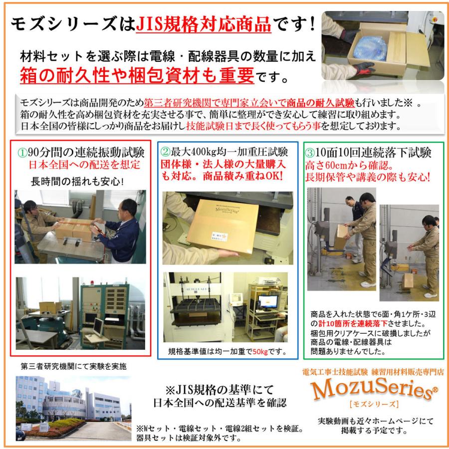 国家試験対応一式 第一種 電気工事士 技能試験セット 1種 電線 1回分 配線器具