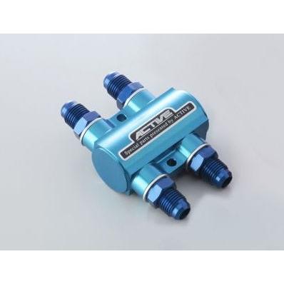 アクティブ　オイルクーラー　サーモスタッド サーモスタットキット #8 ブラック (ストレートフィッティング×4