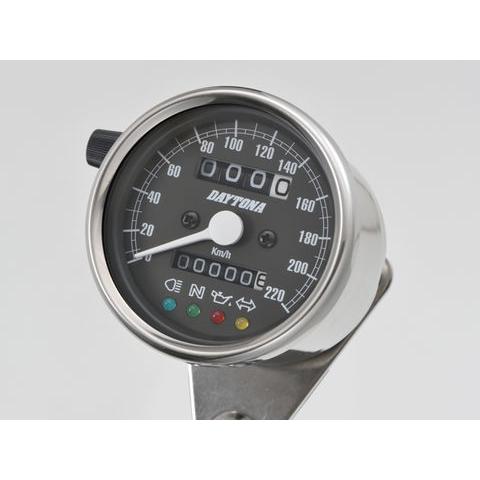 デイトナ 機械式スピードメーター（インジケーター付） Φ60/220k (15638) | DAYTONA（バイク用品） | 01