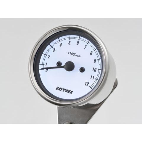 デイトナ 機械式タコメーター Φ60 (12000rpm) ステンレスボディ/ホワイトパネル (15642) | DAYTONA（バイク用品） | 02