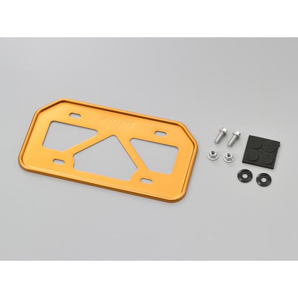 デイトナ 軽量ナンバープレートホルダー 原付用山型/ゴールド  (17660) | DAYTONA（バイク用品）