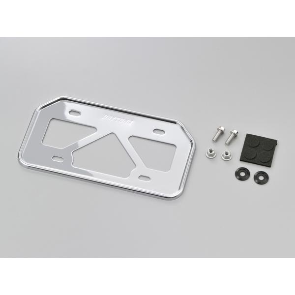 デイトナ 軽量ナンバープレートホルダー 原付用山型/クローム (17661) | DAYTONA（バイク用品）