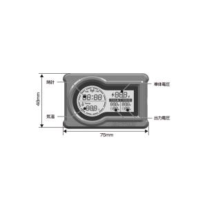 DAYTONA（デイトナ） マルチメーター＆USB電源 Type-A+Type-C (31578