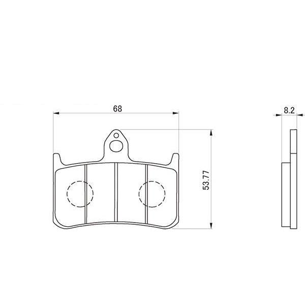 デイトナ ハイパーシンタードパッド 010 / 69559 | DAYTONA（バイク用品） | 01