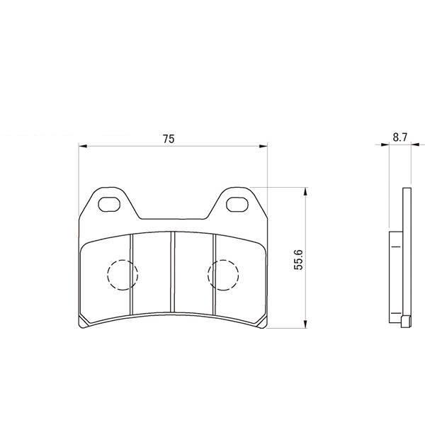 デイトナ ハイパーシンタードパッド 034 / 69592 | DAYTONA（バイク用品） | 01