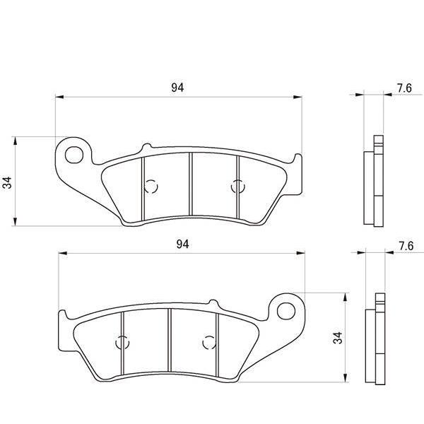デイトナ ハイパーシンタードパッド 016 / 69563 | DAYTONA（バイク用品） | 01