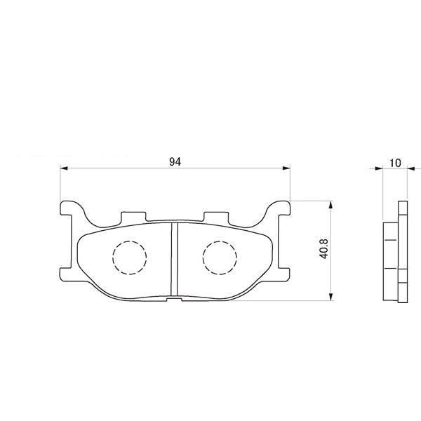 デイトナ ハイパーシンタードパッド 033 / 69588 | DAYTONA（バイク用品） | 01