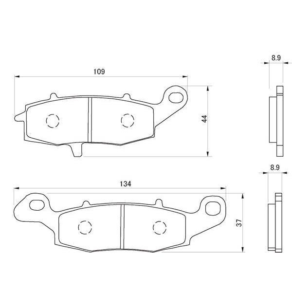 デイトナ ハイパーシンタードパッド 060 / 69639 | DAYTONA（バイク用品） | 01
