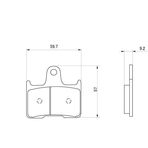 デイトナ ハイパーシンタードパッド 015 / 69561 | DAYTONA（バイク用品） | 01